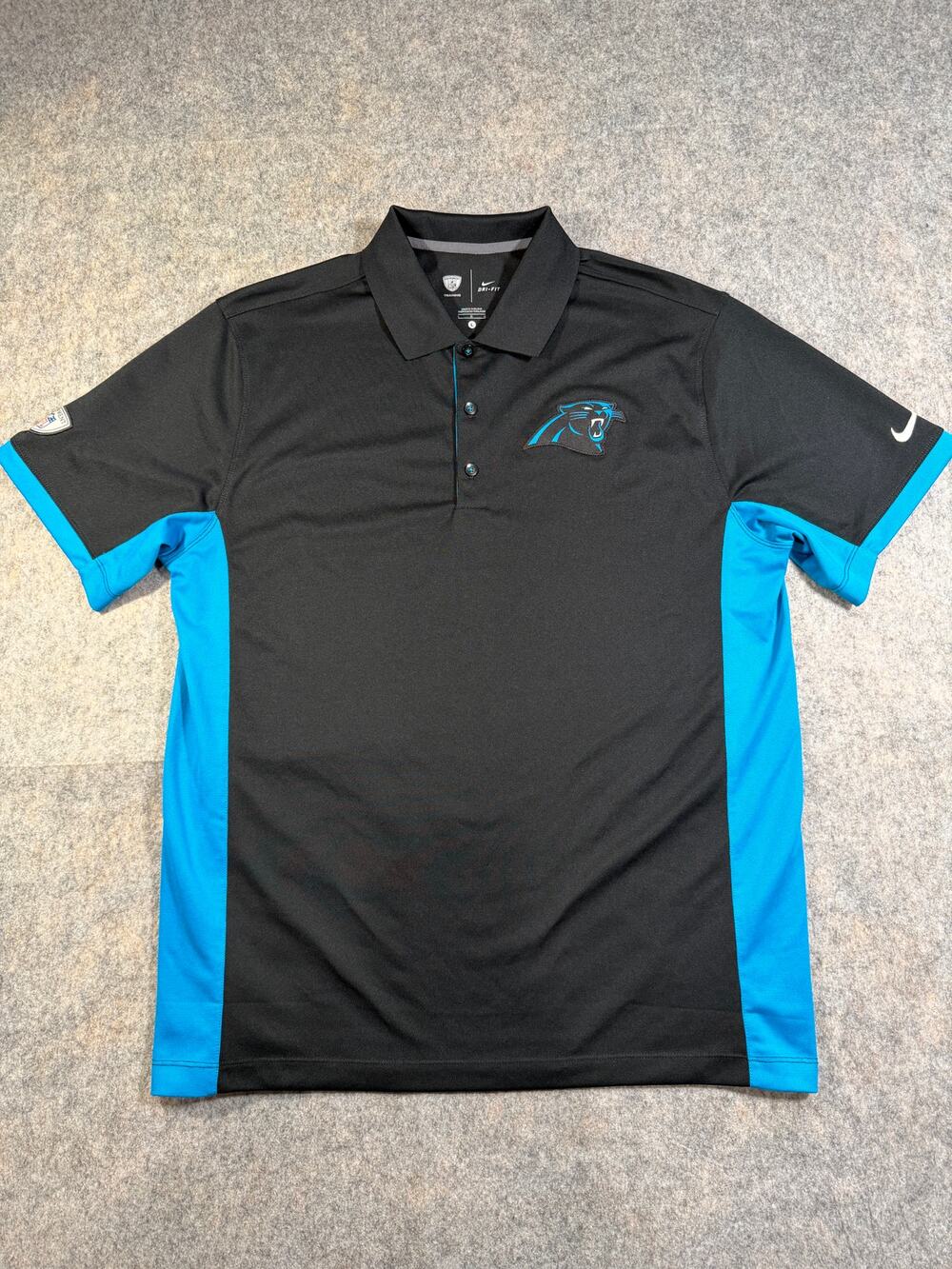 Carolina Panthers Nike Dri-Fit Polo Shirt Large (L) NFL Equipment